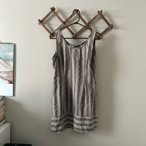 French Connection Striped Mini Dress - Black and Cream